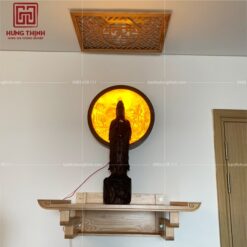 Bàn thờ treo tường thờ Phật đẹp mẫu HT-059