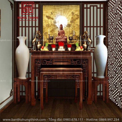 HT-134 mẫu bàn thờ Phật đẹp, trang trọng