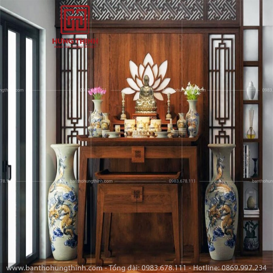 Cách trang trí ban thờ Phật đẹp NÊN BIẾT . TOP 33 mẫu bàn thờ Phật tại gia  đẹp nhất.