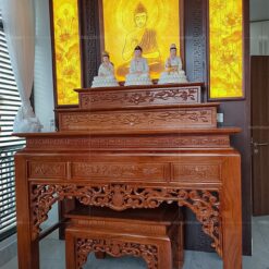 Tranh trúc chỉ bàn thờ Phật mẫu HT-828