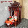 Bàn Thần Tài Ông Địa gỗ Gõ cao cấp và đồ thờ đẹp HT-362