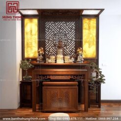 Bàn thờ trang trí bàn thờ Phật phong cách thiết kế hiện đại, trang nghiêm HT-426