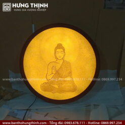 Tranh trúc chỉ hoạ tiết Phật mẫu HT-861 2 Tranh trúc chỉ hình Phật trang trí phòng thờ đẹp