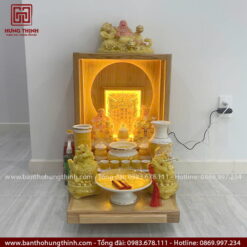Bộ bàn thờ Thần Tài có hào quang đẹp HT-1025
