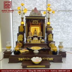Bộ bàn thờ Thần Tài Ông Địa và đồ thờ đẹp HT-1030