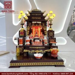 Combo bàn thờ Thần Tài, Tượng, Đồ Thờ HT-1012