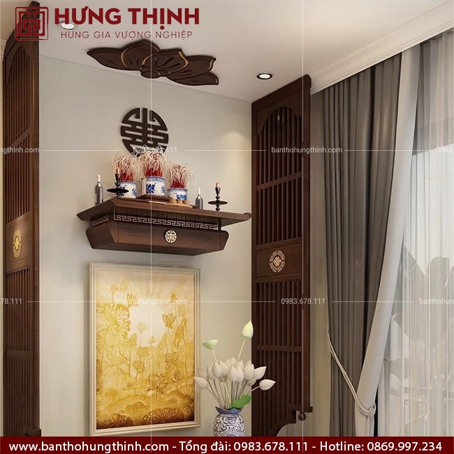 Bàn thờ treo tường hiện đại mẫu HT-2018 3 75 min