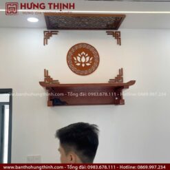Trang thờ treo tường kết hợp phụ kiện trang trí HT-2019 1 80 min