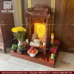 Bàn thờ Thần Tài đẹp gỗ Gõ