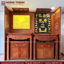 Bàn thờ đứng gỗ Hương đẹp HT-3207