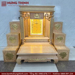Bàn thờ Thần Tài có tam cấp đẹp HT-1041