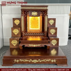 Combo bàn thờ Ông Địa có tam cấp, bục đế đẹp HT-1051