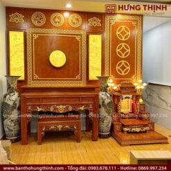 Mẫu phòng thờ đẹp được Hưng Thịnh thi công tại TP HCM